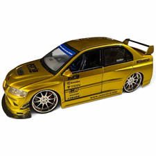Jada Toys Import Racer 1:24 Die Cast Mitsubishi Lancer Evolution VIII Gold picture