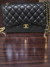 Chanel Classic Double Flap Bag Quilted Lambskin Jumbo picture