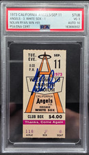 ⚾️PSA 3 / AUTO 10⚾️VINTAGE SEPT 11, 1973 NOLAN RYAN SIGNED TICKET STUB⚾️WIN 65⚾️ picture