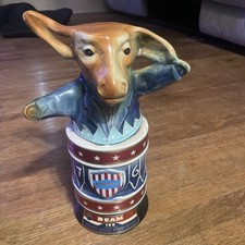 VINTAGE 1976 Jim Beam Democrat Donkey Decanter Whiskey Bottle Bicentennial picture