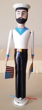 Antique Whirligig Folk Art Sailor Flagman Late 19th or Early 20th Century.  picture