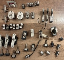 Large Lot of 42 Cutler-Hammer C-H Aircraft Panel Tool Military Toggle Switches picture