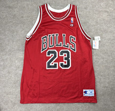 Vintage Michael Jordan Chicago Bulls Champion Jersey Mens 48 XL 90s NEW WITH TAG picture