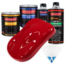 Viper Red Quart URETHANE BASECOAT CLEARCOAT Car Auto Body Paint Kit picture