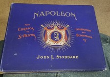 ANTIQUE: 1900, Napoleon; From Corsica to St. Helena by John L. Stoddard. Color.. picture