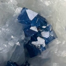 65 Gram Extremely Rare Blue Spinel Crystals On Matrix From SKARDU, PAKISTAN picture