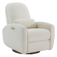 CHITA Nursery Rocking Chairs Power Recliner w/ Pillow Lumbar Support & Wood Base picture
