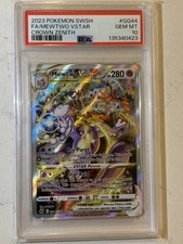 Pokemon 2023 Crown Zenith Galarian Gallery Mewtwo VSTAR GG44/GG70 PSA 10 picture
