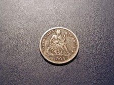 XF 1890-P Seated Liberty Dime picture