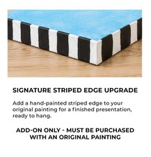 Striped Edge Upgrade – Original Painting Add-On Only picture