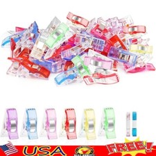 Sewing Clips 50pcs Premium Multipurpose Quilting Clips Fabric Rulers Included US picture
