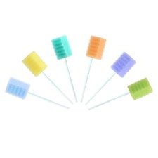360 PCs Oral Swab Disposable Dental Swabstick Mouth Gum Sponge 6 Color Soft Foam picture