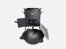Kazan 100% Cast Iron Authentic Uzbek Cauldron & Oven Uchag Pilaf Plov Lagman Wok picture