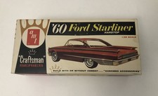 AMT 1960 Ford Starliner Hardtop 1/25 Craftsman Series Vintage Model Kit Unbuilt picture