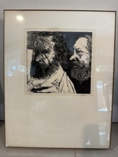 Leonard Baskin Wood Engraving “Millet and Rousseau” Signed 38/175 w/ Provenance picture