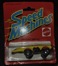 1983 Mattel Speed Machines Spacer Racer Yellow Die-Cast Vintage Car  picture