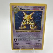 Alakazam 001/102 Base Set (Shadowless) Holo Pokemon picture
