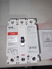 Eaton ED3100BP10 100A 3-Pole 240V 65k Circuit Breaker w/ BKED100 Kit NEW NOS picture