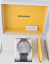 $695 MSRP | Movado Men's Bold Gray Dial Stainless Steel Watch - 3600599 NEW picture