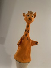 Vintage Extremely Rare VHTF Moravska Ustredna Giraffe Cone Puppet Baby Einstein picture