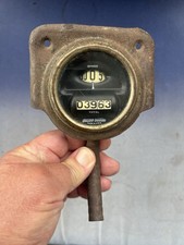 Early Antique Ford Model T Brass 1913-1915 Stewart Warner Drum Speedometer Gauge picture
