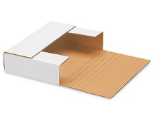 Pack of 100 White Easy-Fold Mailers 9.5 X 6.5 X 2 Inches picture