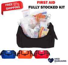 First Responder Fully Stocked Trauma First Aid Kit - 4 Color Bag picture