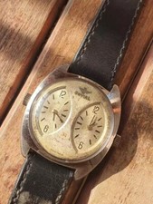 Rare JOVIAL Dual Time Mechanical Movement 34 Jewels Swiss Men's Watch picture