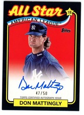 2024 Topps  Don Mattingly  All Star AUTO 47/50 picture