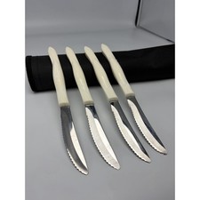 CUTCO 1759 KB White Pearl Handle Serrated Steak/Table Knife Set Of 4 picture