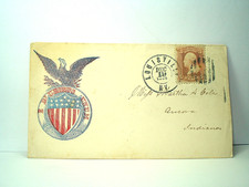 Civil War E PLURIBUS UNUM Patriotic Cover LOUISVILLE KY 1862 with CAMP LETTER picture
