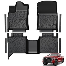 All Weather Floor Mats Door Sill Guards for 2022-2026 Toyota Tundra picture