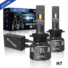 BEVINSEE V45 H7 LED Headlight Bulbs Conversion 120W 22000LM Hi/Low Beam Bright picture