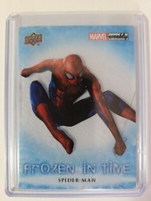 Spider-Man 2020 UD Marvel Weekly Frozen In Time E-PACK ONLY Achievement Card picture