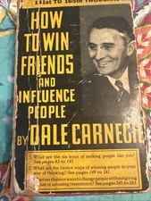 Vtg 1937 How to Win Friends and Influence People Dale Carnegie 10th Print HCDJ picture