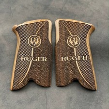Ruger P85, P89, P90 & P91 Turkish Walnut Wood Grips Handmade. Gritty & Checkered picture