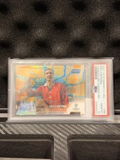 TOPPS 2021-22 STADIUM CLUB CHROME UCL ERIC CANTONA #99 ORANGE ELECTRIC PSA 10 picture