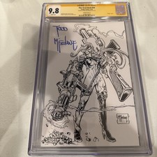 The Scorched 50 1:250 Signed Todd McFarlane B&W  Spawn CGC 9.8 Variant Cover G  picture