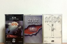 AC/DC Cassette Tapes Lot 3: Razors Edge, Let There Be Rock & Flick Of The Switch picture