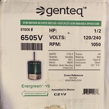 Genteq 6505V Evergreen Variable Speed ECM Motor 1/2 HP picture