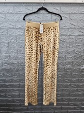 New I.AM.GIA Von Dutch Kameron Velour Trackpant Leopard Sz XS picture