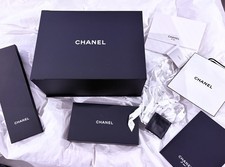 Huge 16x12x7 Chanel Empty Magnet Storage Box lot Ribbons leather purse New 10 pc picture