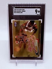Michael Jordan 1998-99 Fleer Ultra Gold Medallion #85G Graded SGC 9 Bulls HOF SP picture