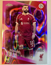 Topps Chrome UEFA Mohamed Salah Liverpool FC #136 Pink Lava /250 picture