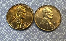 1960D Small Date 1960P Large Date -Lincoln Memorial Cents Choice (2 COIN SET) picture
