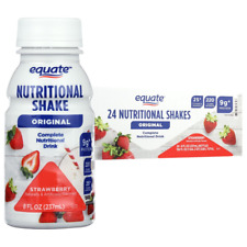 Equate Original Nutritional Shake, Strawberry, 8 Fl Oz, 24 Count picture