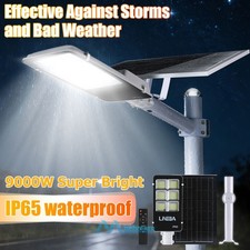 9000W Commercial Solar Street Lights Outdoor Dusk to Dawn Super Bright Aluminium picture
