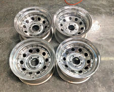1995 american racing chrome mod steel 5 lug x4.75 16x8 cheap shipping new picture