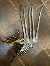 New Gold Coated Kerrison Rongeurs Set 8 Inches(1mm,2mm,3mm,4mm,5mm) 5 Pcs picture