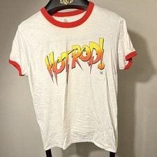 WWE Vintage Hot Rod Med T-Shirt White picture